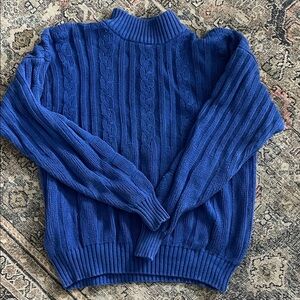VINTAGE Blue Cable Knit Sweater
